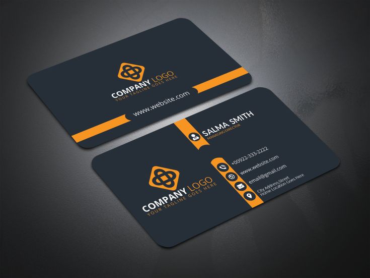 Glossy visiting cards